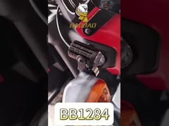 सफेद पीला 12V यूनिवर्सल MINI एलईडी हेडलाइट मोटरसाइकिल स्पॉटलाइट