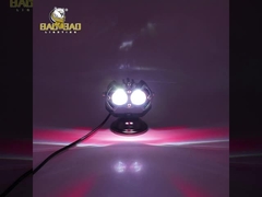 2 मोती सफेद पीला नकली एल्यूमीनियम उपलब्ध मोटरसाइकिल कोहरे प्रकाश