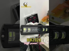 सार्वभौमिक धातु सफेद पीला दोहरे रंग मोटरसाइकिल एलईडी हेडलाइट कार कार्य प्रकाश